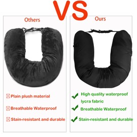 Reise Nackenkissen, Wasserdicht Nackenkissen Befüllbar Reisekissen Flugzeug travel Neck Pillow Travel zum Befüllen, Füllbare Kleidung, für Zug, Auto, Büro, Camping, Reise Gadgets (Kein Füllstoff)