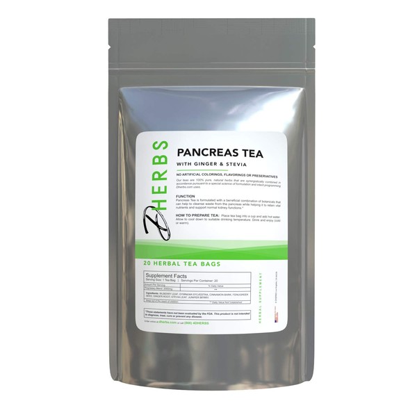 Herbal Pancreas Tea, Cleanse with Juniper, Fenugreek, and Gymnema (20