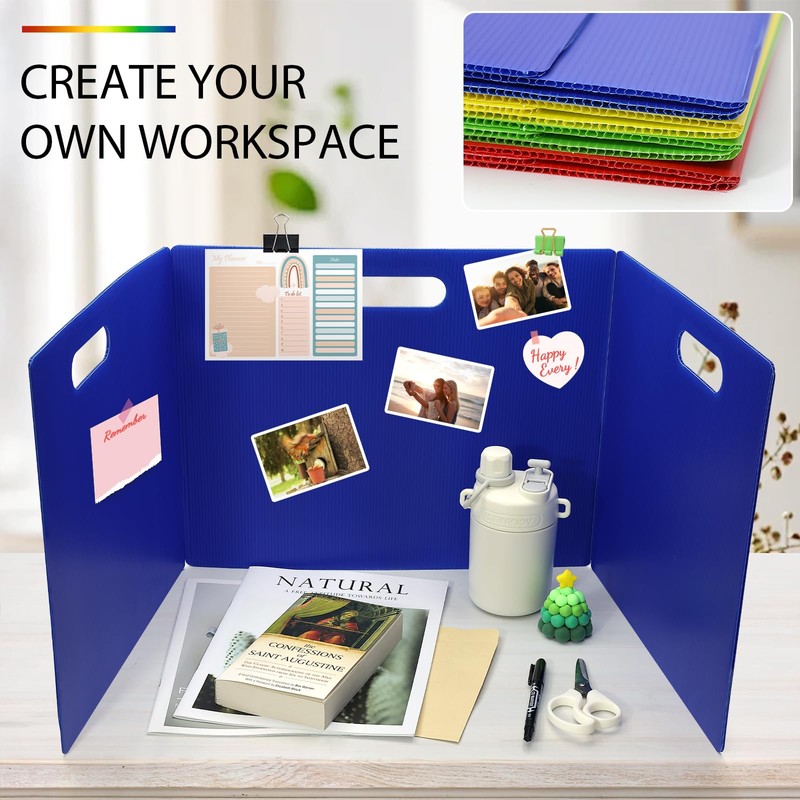 MuseLuxe 24 Pack Privacy Folders for Students - Durable &
