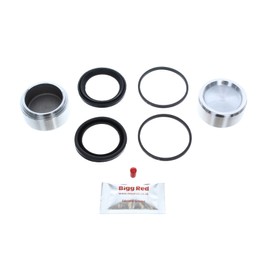 Bigg Red - Front Left or Right Brake Caliper Repair Seal Kit and Pistons - Compatible with W123, S-Class W116