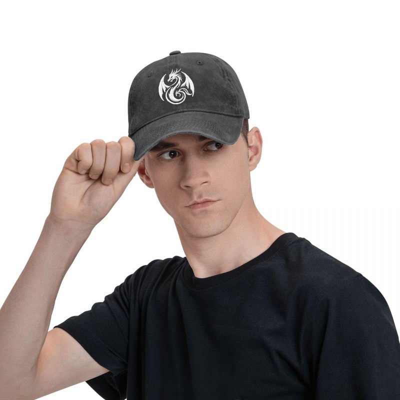 Dragon Embroidered Hat for Men Women Dad Hat Baseball Cap