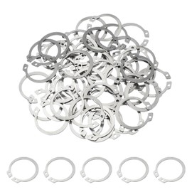 PATIKIL 33mm OD External Retaining Rings, 50 Pcs C-Clip Retaining Shaft Snap Rings 304 Stainless Steel External Circlip for Automobile Valve Equipment Bearings