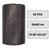 SKIR'CO (50 Stück) Müllsäcke 35 Liter, schwarz Müllsäcke 50 x