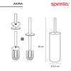 Spirella Toilet Brush Bowl Akira