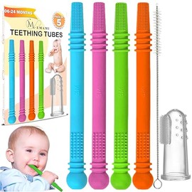 Tubos de dentición para bebé con cepillos de limpieza (4 unidades)
