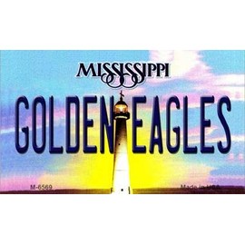 SMART BLONDE Golden Eagles Mississippi State License Plate Magnet M-6569