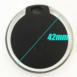 Mini GPS Tracking Finder, Riloer Wireless Bluetooth Key Finder GPS Locator Traker, Anti-Lost Alarm Remote Control Finder Device for Pet Child Keys, Black, 4 Pack