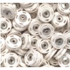 5 Sew-On Press Studs Plastic 18 mm White