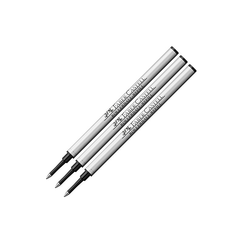 Faber-Castell 148712 – Refill Rollerball Pen Basic (Pack of 3,