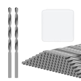 100 PCS 1/8 Inch Drywall Bit, Spiral Saw Tip Cutting Bits Tools, Guide Point Cutting Bits for Use with Spiral Saws, for Drywall Work, Outlets, Woodworking, Construction Tasks