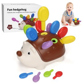Shoonlo Juguetes de Clasificación de Colores y Contar, Juguetes Didácticos para Encajar de Erizo, Juguetes Sensoriales Montessori Preescolares, Juguetes de Educación Temprana, Regalo para Niños