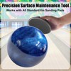 Universal Sanding Pad Holder for Bowling Balls (Black)