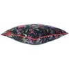 EYES OF INDIA - 24" Black Velvet Bird Throw Sofa