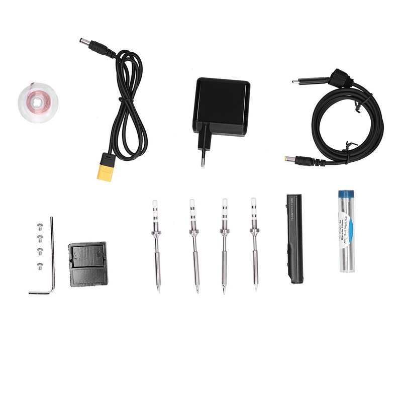 Electric Soldering Iron Kit Welding Supplies with Power Adapter SQ‑001