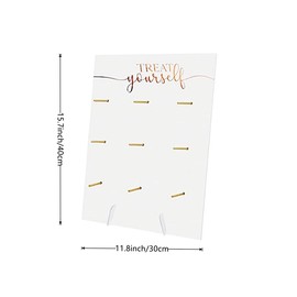 CLoxks 2 Pcs Wooden Donut Stand Donut Display Stands for Dessert Table,Reusable Rustic Doughnut Board Holder for Birthday Party, Wedding, Baby Shower Family Party Festival Table Decor,White