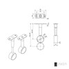 So Tech Wardrobe Rods for Round Wardrobe Pipes with 25