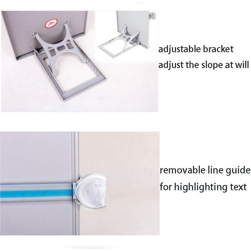 Desk Document Holder with Adjustable and Line Guide Copy Holder