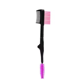Double-ended Eyebrow Brush, 1 Count 2 in 1 Eyebrow Comb, Professional Makeup Tools for Women - Color: Baby Pink, Size: one-size