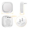 YUNLEX 2 Pack Plug in Dimmable Night Light, Blue Nightlight,