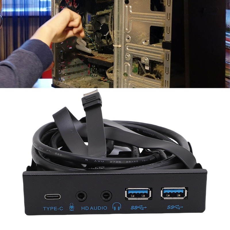 Dpofirs USB 3.2 Front Panel Hub with Floppy Drive Interface