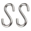 FDKJEJC 2 Pack 3.3-Inch Heavy Duty S Hooks, 304 Stainless