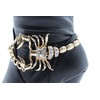 TFJ Women Boot Bracelet Gold Metal Chains Big Scorpion Bling