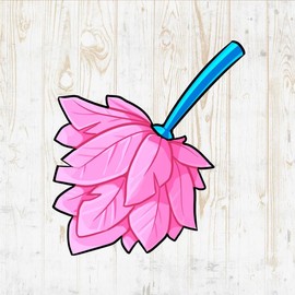 Cleaning Decals Peel & Stick - Wall Vinyl Stickers - Kawaii Vacuum Cleaner Tool Mop Maid Cartoon Watercolor Colorful - Car Window Truck Laptop Tumbler - Boys Girls Kids Kitchen Room Decor DWSV19663