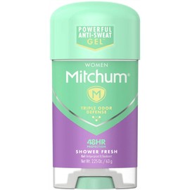 Mitchum for Women Clear Gel Antiperspirant & Deodorant-Shower Fresh-2.25 oz, 2 pk