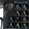 Iopsk 10 Spray Shower Head with Handheld,High Pressure shower heads