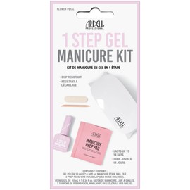 Ardel 1 Step Gel Polish Manicure Kit - Flower Petal, Gel Nail Polish, UV LED Nail Lamp & Prep Pads, Easy At-Home DIY Nail Kit