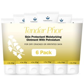 White Petroleum Jelly for Baby and Adults - Pack of 6 4 oz of Petrolatum Ointment Skin Protectant - Good for Dry and Cracked Skin and Minor Scrapes, Cuts, and Burns