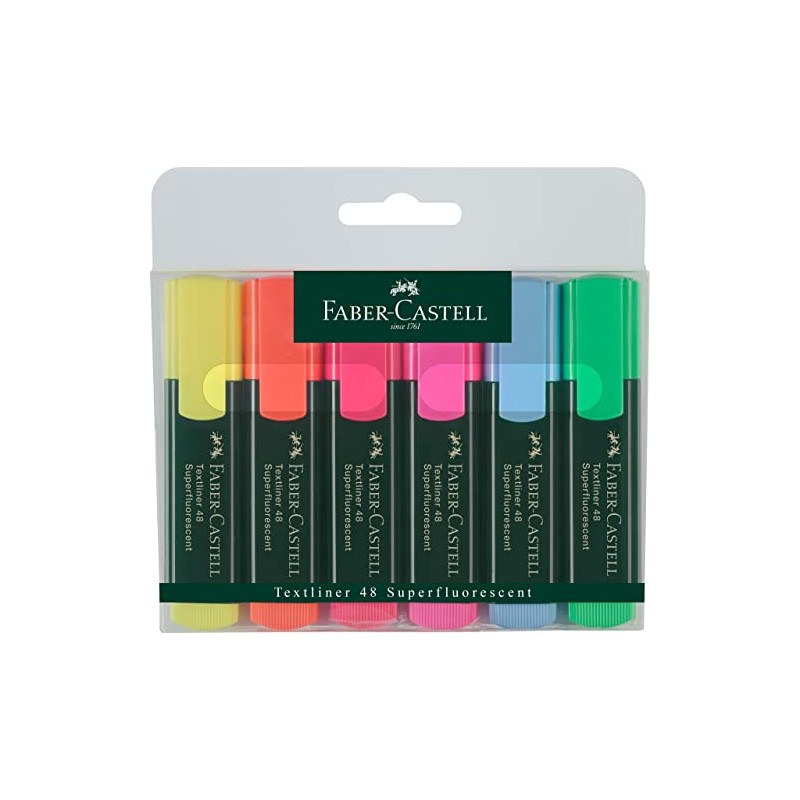 Faber-Castell 48 Textliner (Wallet of 6)