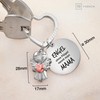 FABACH Best Mum Keyring Guardian Angel Lucky Charm with Heart
