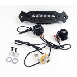 Electric Guitar Pickup Harness - Pre-wired 6-pole Single Coil with Volume & Tone