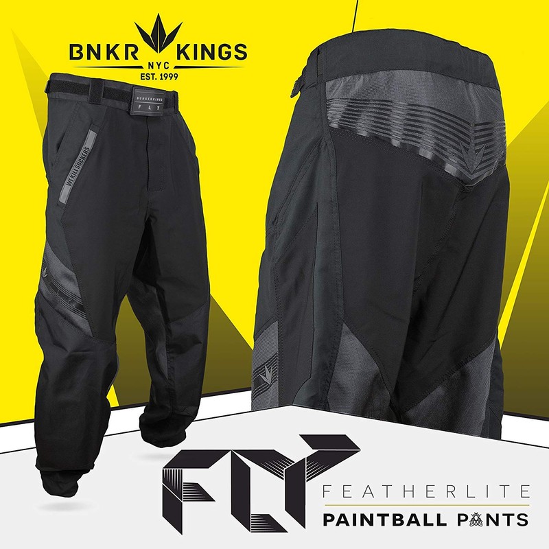 Bunker Kings Featherlight Fly Paintball Pants (XX-Large (2XL), Black)