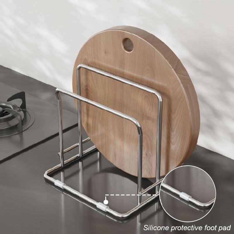 Cutting Board Holder Stainless Steel Wire Chopping Board Stand Cutting