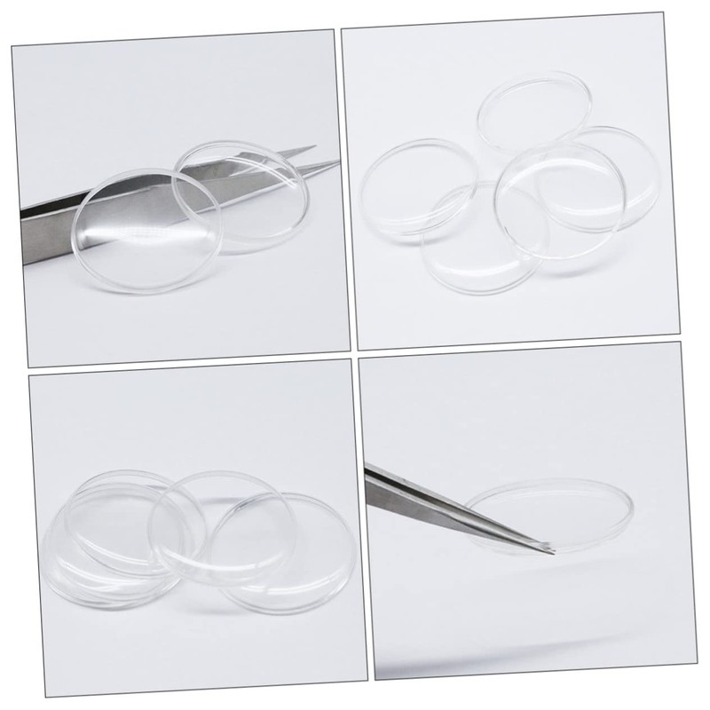 COLLBATH 5pcs Watch Dial Covers Watch Lids for Diy Projects