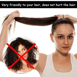 Black Hair Ties(50 Pack) - Non Pull Cotton Hair Ties for Men and Women - Soft Ponytail Holders