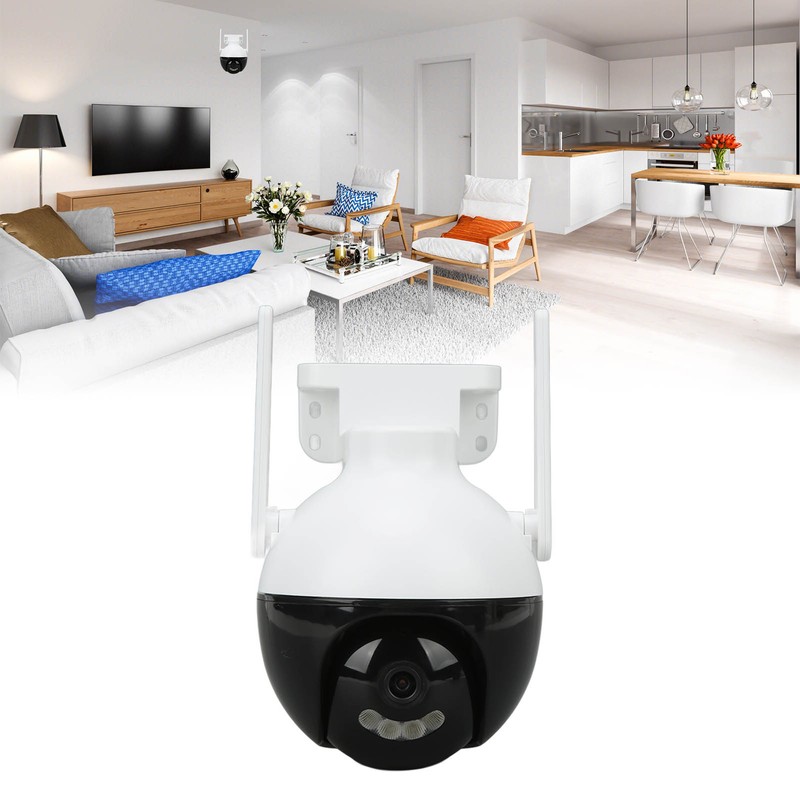 Wireless WIFI HD Security Camera Double PTZ Rotation Infrared Night