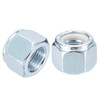 sourcing map 8Pcs 1/2"-20 Nylon Insert Hex Lock Nuts, Carbon