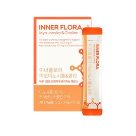 New Origin Innerflora Myoinositol & Choline 5g×30 packets, 1 lemon flavor / 뉴오리진 이너플로라 미오이노시톨 앤 콜린 5g×30포 1개 레몬맛 1개