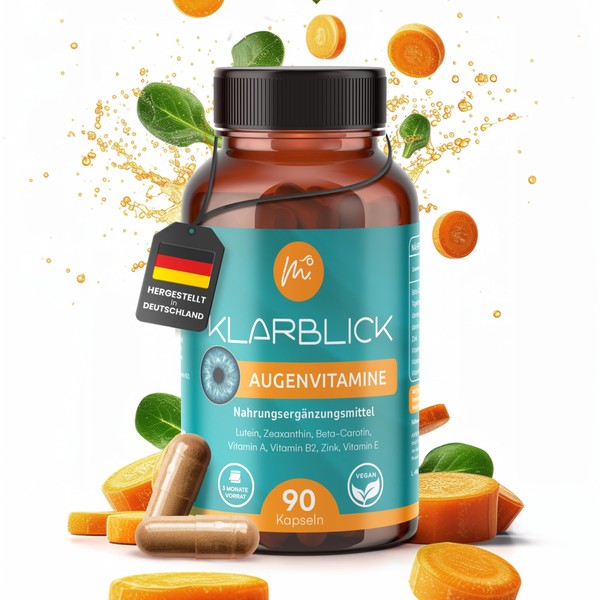 Klarblick Eye Vitamins - Vegan & Gluten Free - High