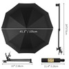XLINGZA UPF 50+ Beach Umbrella with Adjustable Universal Clamp