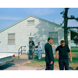 JFK Secret Service Agents Gerald Behn and Clint Hill at Otis AFB New 11x17 Photo