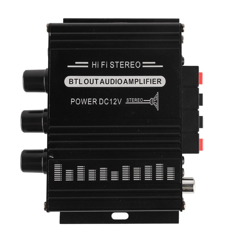 Stereo Amplifier 12V Portable Clear Sound Quality Mini Amplifier for