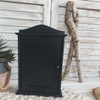 Wooden World Wooden Key Cabinet with Door and 6 Hooks