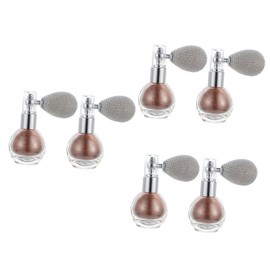 Beavorty 6pcs Glitter Sprayer for Hair Body Highlighting Chic Portable Highlighter Powder Bottles for Makeup Decor Oil Talc Formula for Skin Types for Parties Weddings