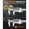 MateAuto Axle Spindle Rethreading Kit,10 Piece Precision Restorer Master Repair