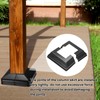 sourcing map 4Pcs Post Base Cover, 5"x4.75" (Internal Size 2.5"x2.5")
