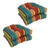 Blazing Needles U-Shaped Patterned Spun Polyester Tufted Dining Chair Cushions